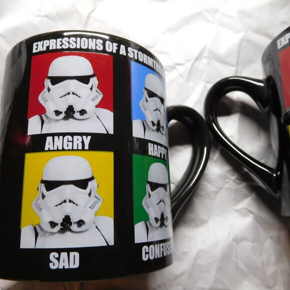 set of 2 star wars expression 14 oz coffee mugs darth vader storm trooper - Picture 14 of 16